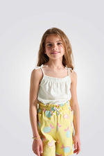 גופייה לילדות עם רצועות דקות