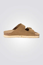 כפכפי זמש לנשים ATLAS בצבע קאמל