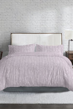 סט מצעים כותנה סאטן מיטה זוגית רחבה 180/200 ס"מ דגם VIOLET