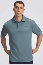 חולצת פולו לגברים בצבע כחול