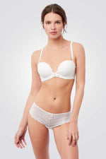 חזיית סטרפלס בצבע לבן ICONE