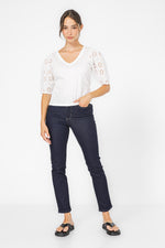 חולצה עם שרוולים תחרה