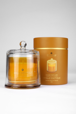 נר בכלי זכוכית עם מכסה