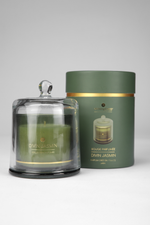 נר בכלי זכוכית עם מכסה