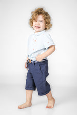 מכנסי ברמודה SLIM כחול בנים