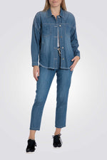 חולצת ג'ינס מכופתרת לנשים