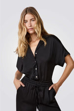 חולצת פיג'מה מכופתרת מבריקה CHEETA