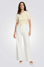 חולצת סריג עם שרוולים קצרים | מורגן