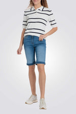 מכנסי ברמודה ג'ינס לנשים