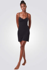 כותונת לילה תרמית WARM ME UP שחורה