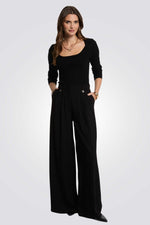 חולצת סריג לנשים עם עיטור תחרה בגב | מורגן