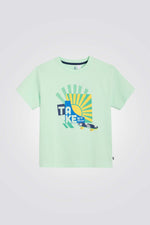 טישירט קצרה עם הדפס לילדים