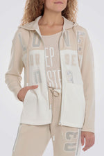 סווטשירט קפוצ'ון עם רוכסן