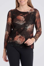 חולצה בהדפס פרחוני