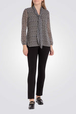 מכנסי טייץ פוש-אפ בצבע שחור