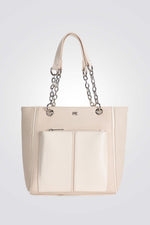 תיק יד דמוי עור בצבע אופוויט