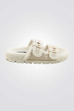 כפכפי דמוי פרווה לנשים