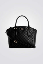 תיק יד satchel לנשים בצבע שחור