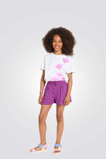 מכנסי ג'רסי קצרים לילדות