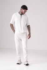 חולצת אינטרלוק עם חצי רוכסן