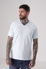 חולצת טי חלקה לגברים