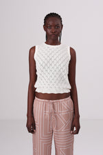 גופיה קרושה בצבע קרם