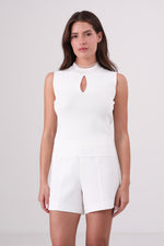 גופיית סריג עם לולאה