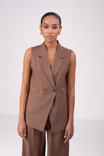 וסט כפתרה כפולה לנשים