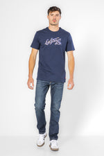 טישירט עם לוגו בצבע נייבי