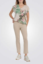 מכנסי טייץ ארוכים בצבע בז'