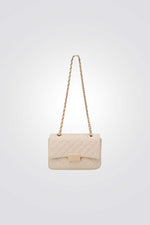 תיק צד קטן GWYN בצבע בז'