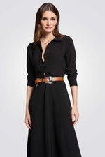 שמלת מידי בצבע שחור