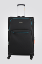 מזוודה גדולה מבד 28.5" בצבע שחור