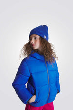 מעיל פוך לילדות בצבע כחול