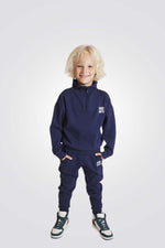 מכנסי טרנינג לילדים בצבע נייבי