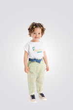 טישירט לתינוקות בצבע לבן עם הדפס