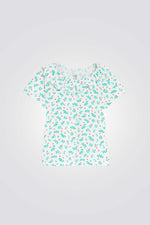 חולצה לתינוקות עם הדפס פרחוני