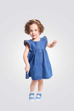 שמלת ג'ינס קצרה לתינוקות