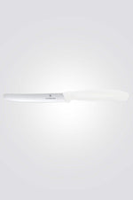 סכין ירקות שוויצרית, להב משונן עגול לבן