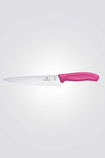 סכין שף עם ידית בצבע ורוד