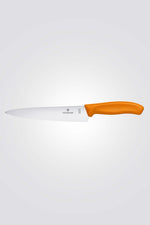 סכין שף עם ידית בצבע כתום