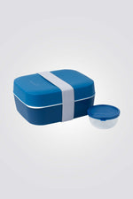 קופסת אוכל 3 ב- 1 כחול נייבי