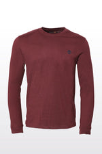 טישירט SLIM FIT בצבע בורדו