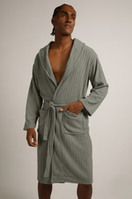 חלוק רחצה מפנק עם חגורה לקשירה | קנת קול