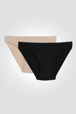 זוג תחתוני מיקרו היילג שחור-ניוד