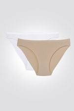 זוג תחתוני מיקרו היילג לבן-ניוד