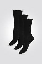 מארז שלישיית גרבי ריב בעיצוב גלי | סריגמיש