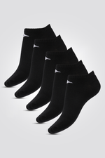 חמישיית גרבי פוטיס לילדים בצבע שחור מידות 26-30