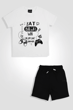 חליפה לילדים בצבע לבן ושחור - MASHBIR//365