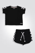 חליפה לילדות בצבע שחור